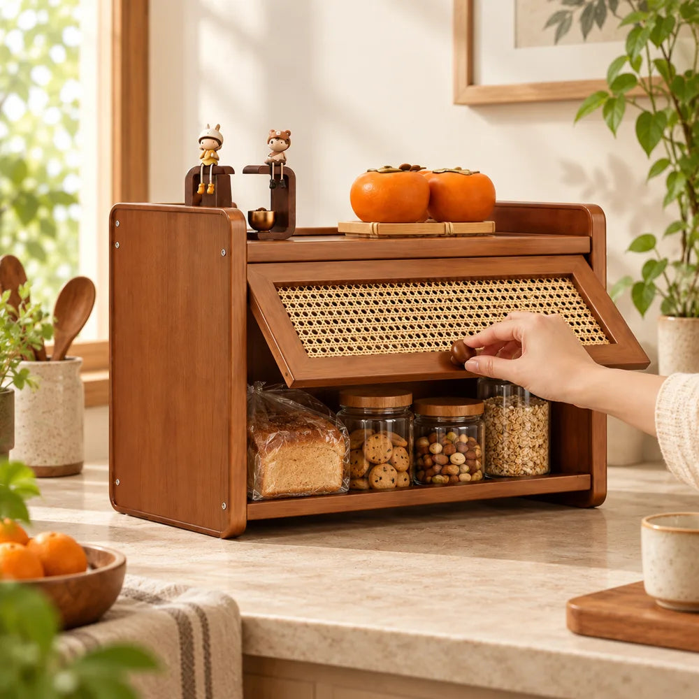 Tea room Woven door Cup Cabinet (2 Tiers & 30 cm) — view 2
