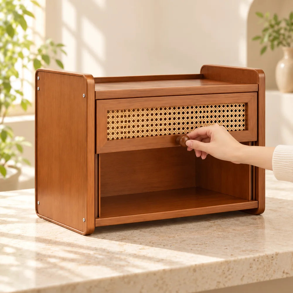 Tea room Woven door Cup Cabinet (2 Tiers & 30 cm) — view 4