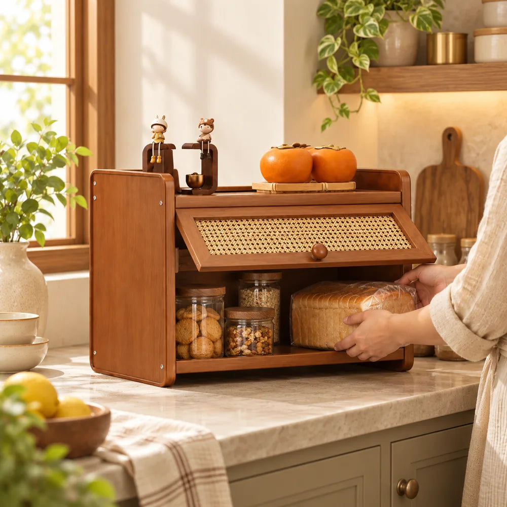 Tea room Woven door Cup Cabinet (2 Tiers & 30 cm) — view 5