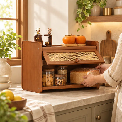 Tea room Woven door Cup Cabinet (2 Tiers & 30 cm) — view 5