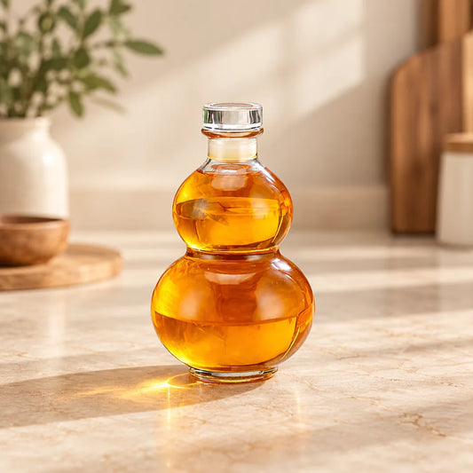 Double Gourd Glass Bottle — view 1