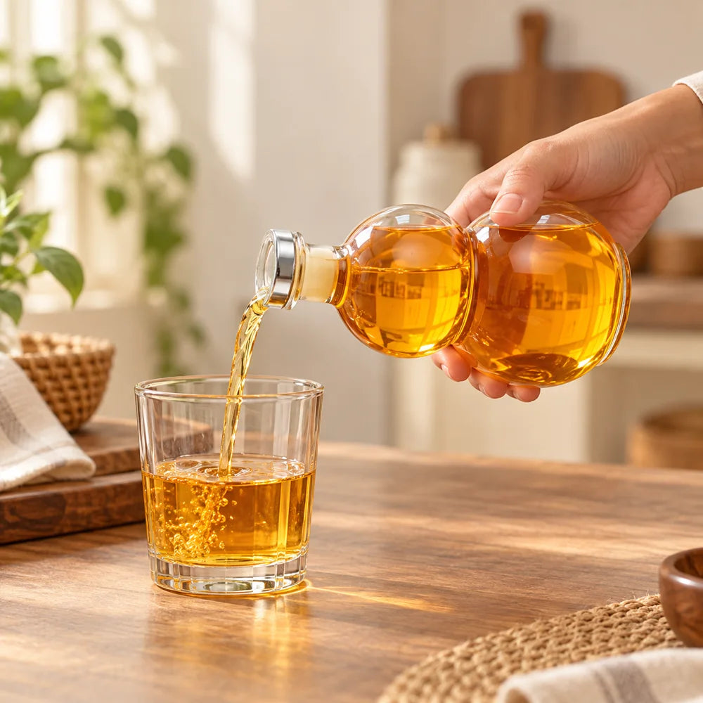 Double Gourd Glass Bottle — view 5