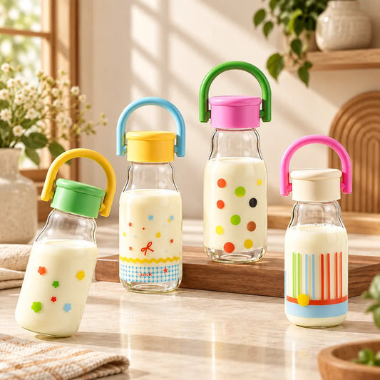 Sweet Pastel Glass Bottle — view 1