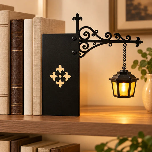 Retro LED Bookend Light — view 1