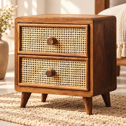 Vintage Rattan Drawer — view 4