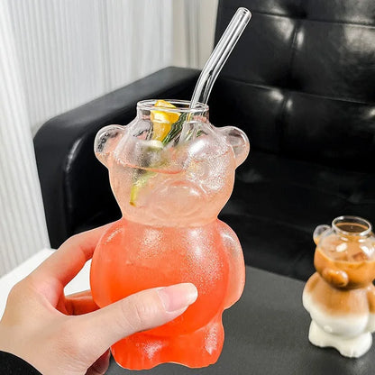 Cute Bear Glass Cup — view 6