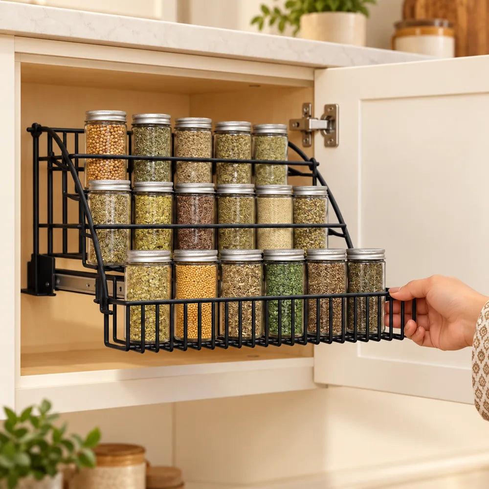 Pull-Out Cabinet Spice Rack — view 2