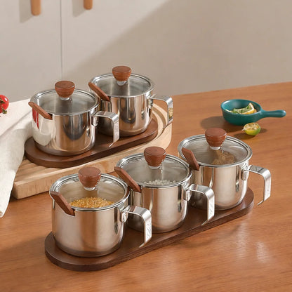 Stainless Steel Seasoning Jar Set — view 1