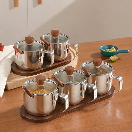 Stainless Steel Seasoning Jar Set — view 1