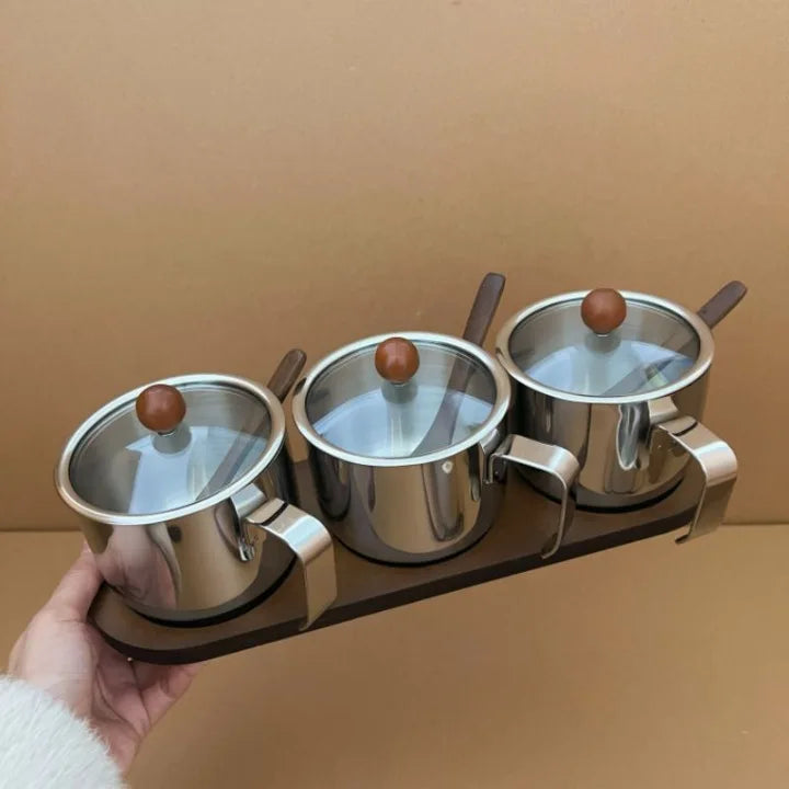 Stainless Steel Seasoning Jar Set — view 2