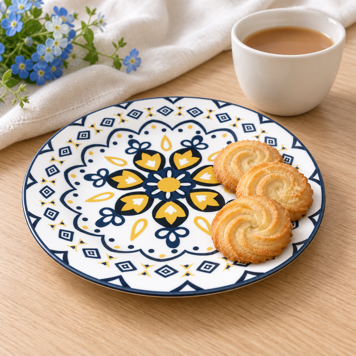 Floral Charm Plates — tea time