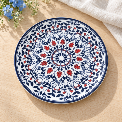 Floral Charm Plates — floral detail