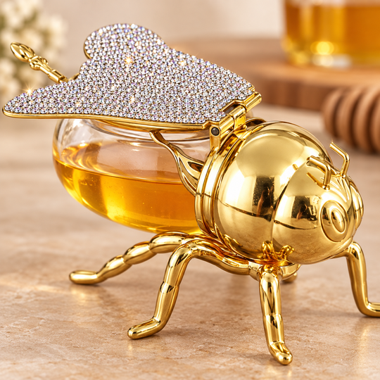 Golden Bee Honey Pot wing detail
