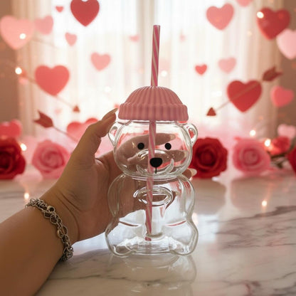 Cute Bear Straw Cup