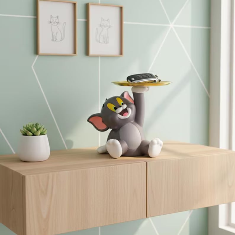 Mini Cat Figurine Tray