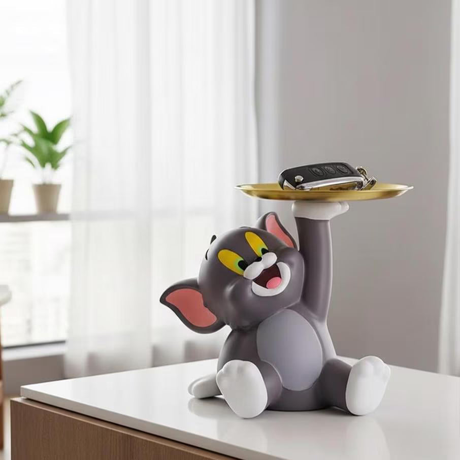 Mini Cat Figurine Tray