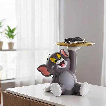Mini Cat Figurine Tray