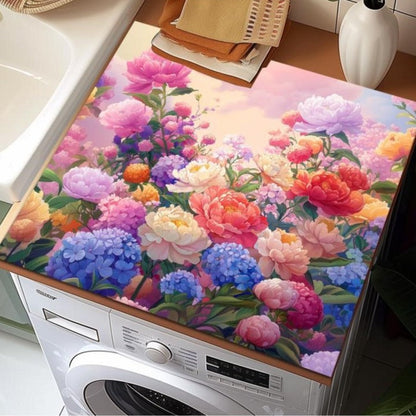 Floral Washing Machine Mat