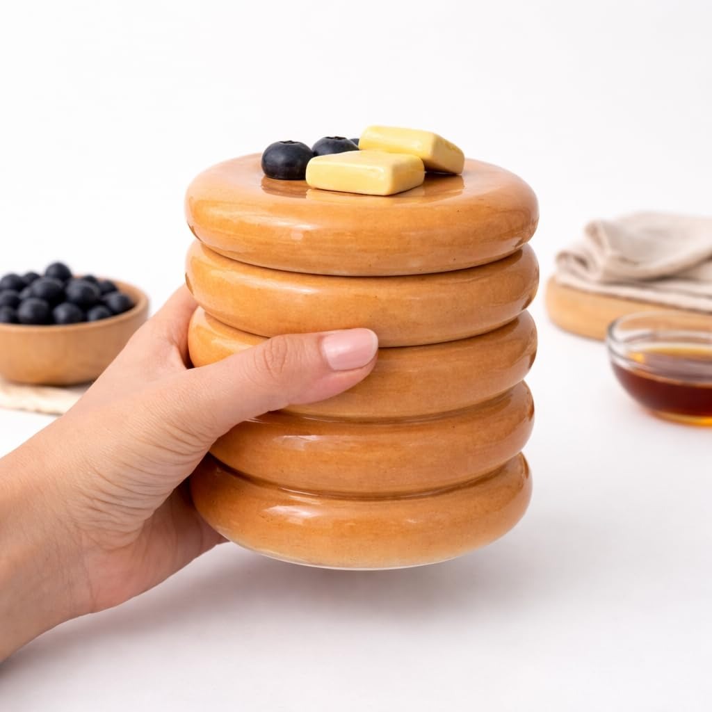 Ceramic Pancake Jar