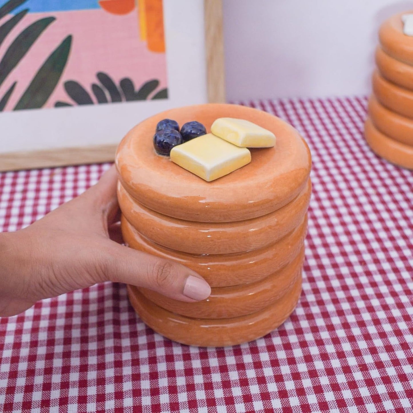 Ceramic Pancake Jar