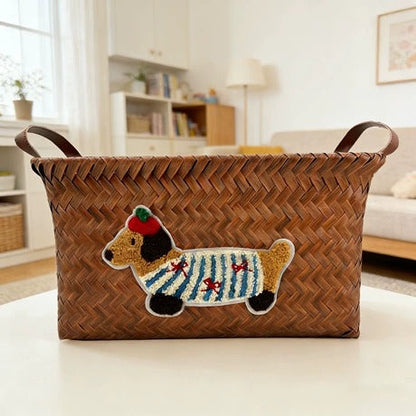 Cute Dog Storage Basket
