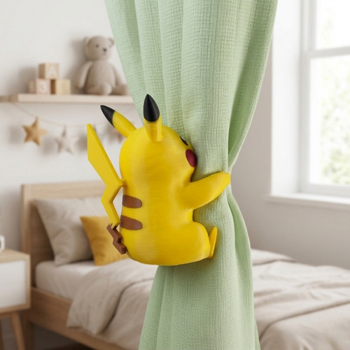 Pikachu Curtain Holder
