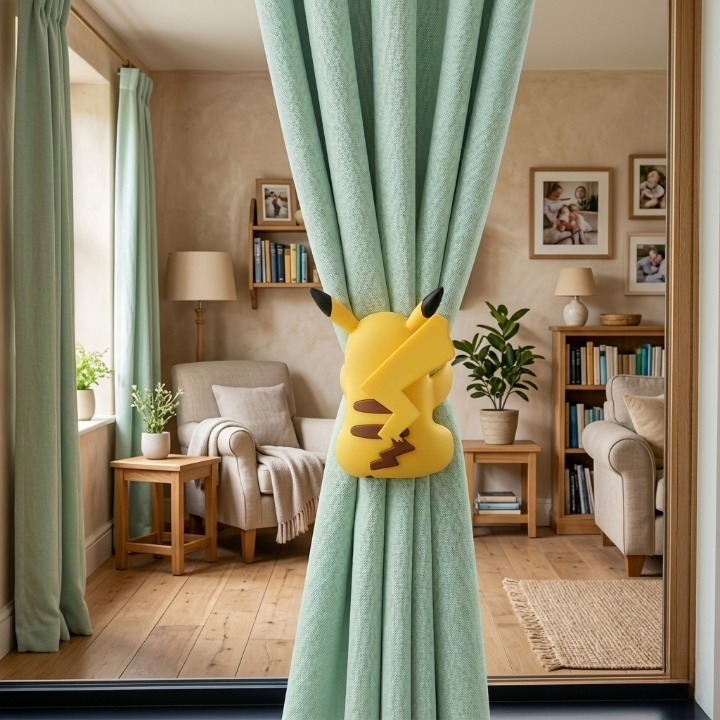 Pikachu Curtain Holder