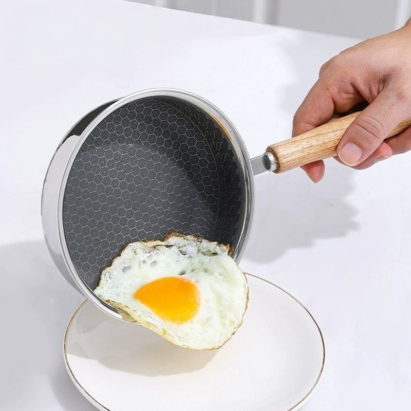 Wooden Handle Frying Pan