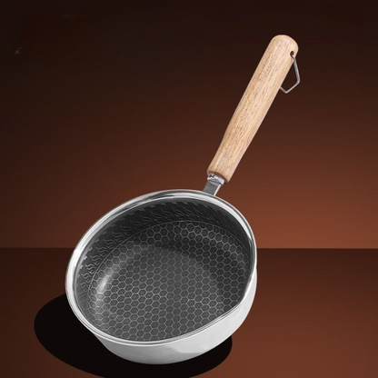 Wooden Handle Frying Pan