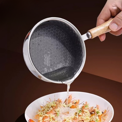 Wooden Handle Frying Pan