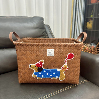 Cute Dog Storage Basket