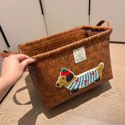 Cute Dog Storage Basket