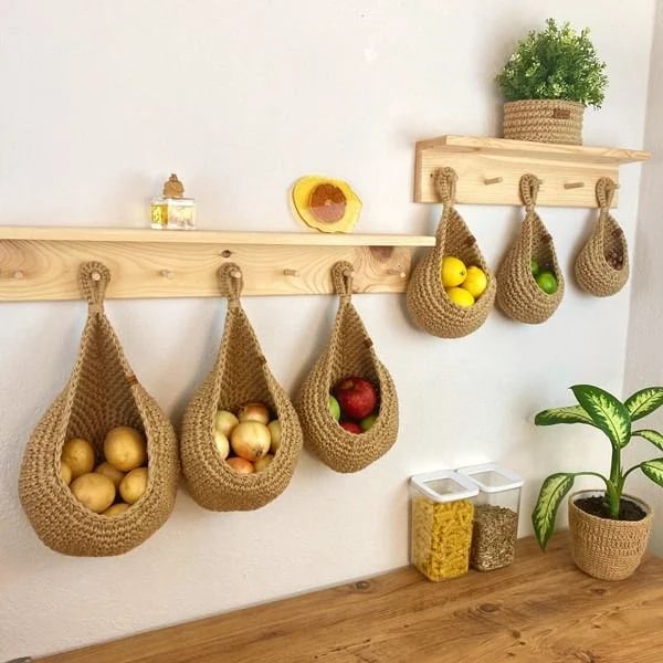 Crochet Hanging Baskets