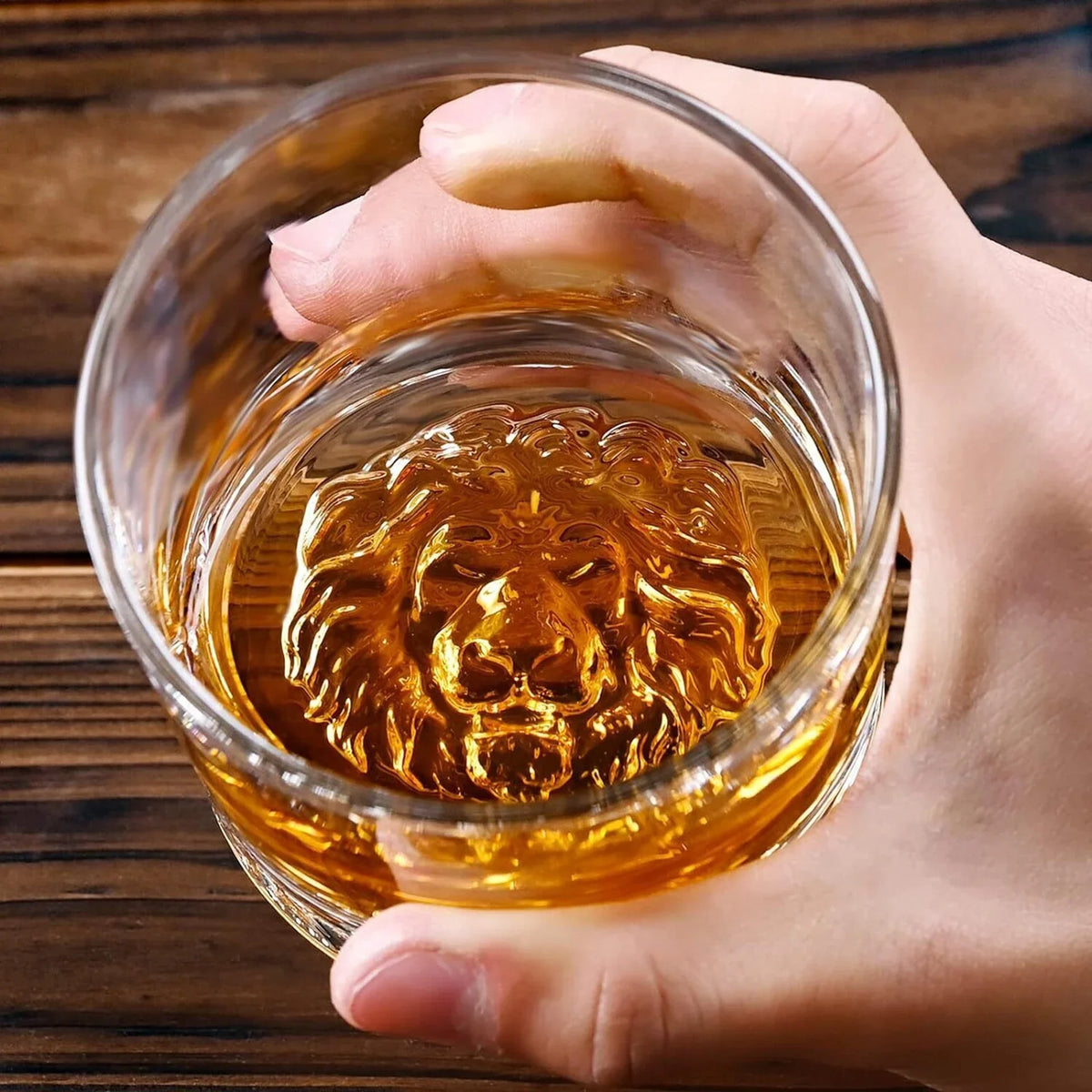 Luxury Lion Crystal Glass