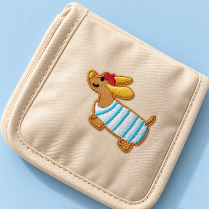 Little Care Travel Pouch – embroidery detail