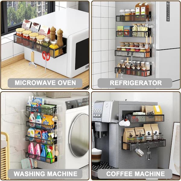 Magnetic Kitchen Storage Rack Organizer