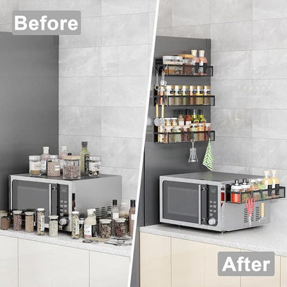 Magnetic Kitchen Storage Rack Organizer