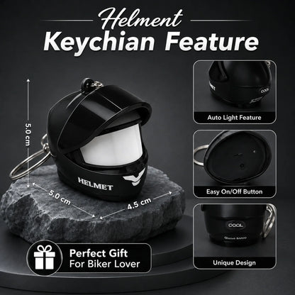 Light-Up Helmet Keychain