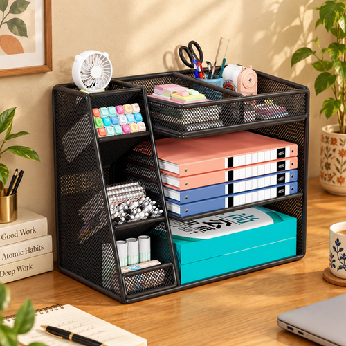 Multi Compartment Desk Organizer — study desk hero