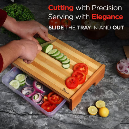 Sliding Tray Chopping Board