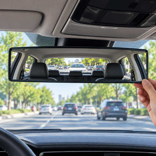 Adjusting the Panoramic Car Mirror