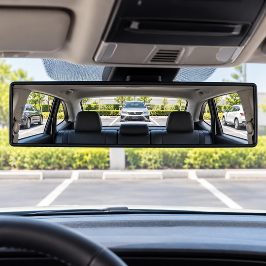 Rear parking view through Panoramic Car Mirror
