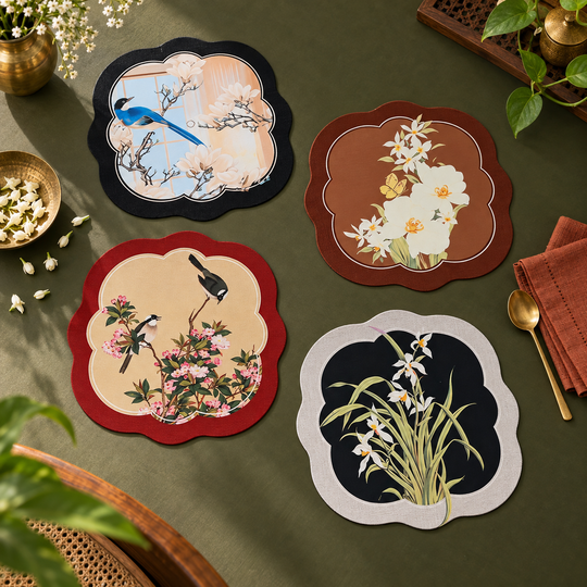 Petal Print Table Mats styled for home serving, view 7