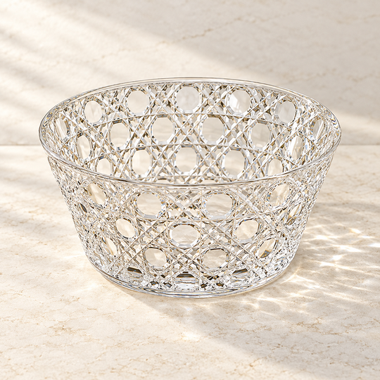 Crystal Pattern Serving Bowl clean angle