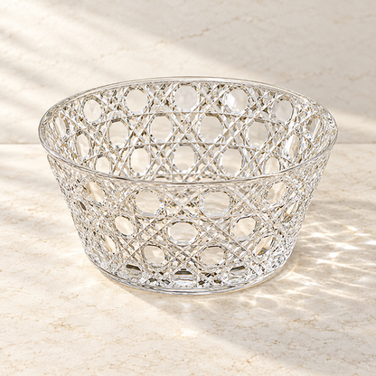 Crystal Pattern Serving Bowl clean angle