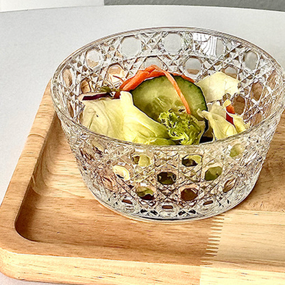 Crystal Pattern Serving Bowl detail