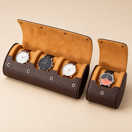 Three-watch and single-watch Roll Style Storage Case