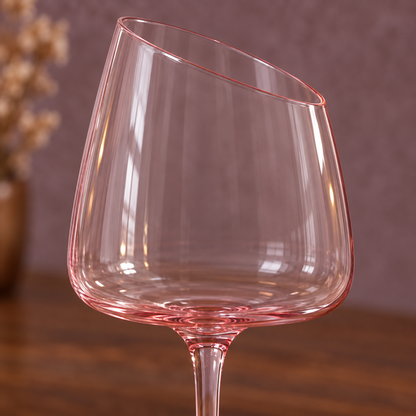Rose Petal Glass rim detail view