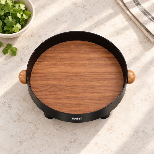 Rotating Spice Tray — overhead detail