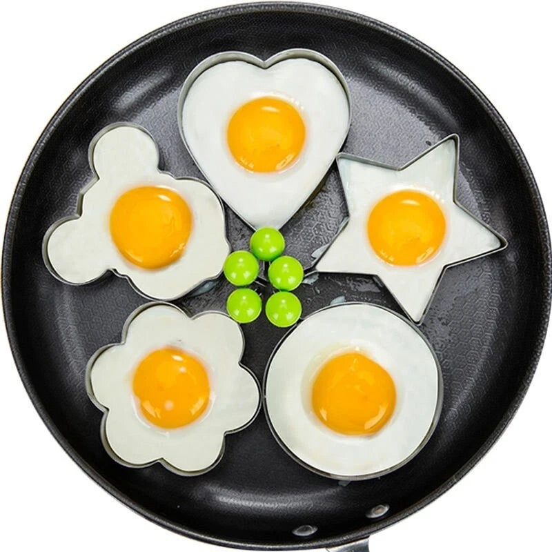 Stainless Steel Egg Mold (Pack of 5)
